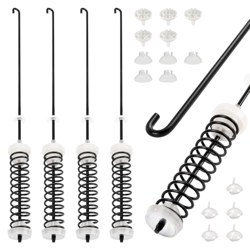 Upgraded W10780045 Washer Suspension Rods Kit for Amana Whirlpool Kenmore Washers Replacement Suspension Rod Kit Fit for NTW4516FW3 RTW4516FW2 RTW4641BQ0 WTW4816FW2 WTW4800BQ1 NTW4605EW0