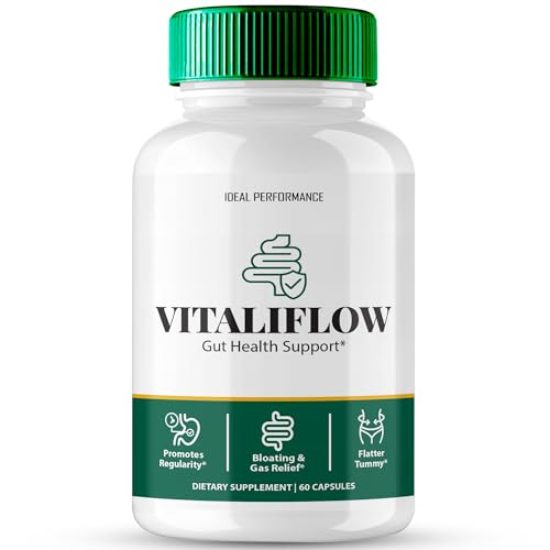 Vitaliflow Capsules, Vitaliflow Priobiotic Supplement Pills, Vitaliflow Gut Health Support, Vital Flow - Maximum Strength, Vitaliflow All Natural Advanced Formula, Vital Flow Reviews (60 Capsules)
