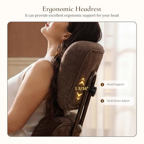 Image of EUREKA ERGONOMIC Home Office Desk Chairs, Ergonomic Computer Chair with High Back, Executive Office Chair with Lumbar Support, Spring Cushion Seat, Mid-Century Modern, Brown