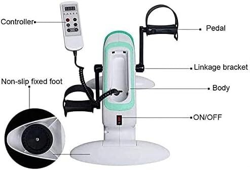 Elektrische pedaaltrainer Draagbare fitness-hometrainer Knie-beenoefening Trapmachine Verstelbare fitness-revalidatieapparatuur voor senioren - Afbeelding 6