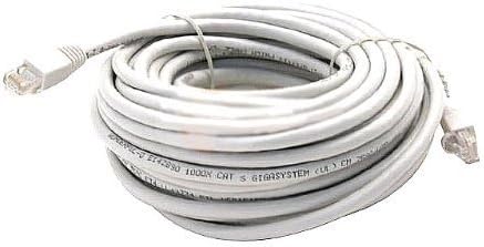 WHITE 100FT CAT6 CAT 6 RJ45 PATCH ETHERNET NETWORK INTERNET CABLE 100' FT