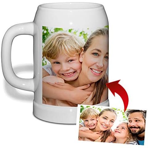 LolaPix Jarra Cerveza Personalizada con Foto Cover