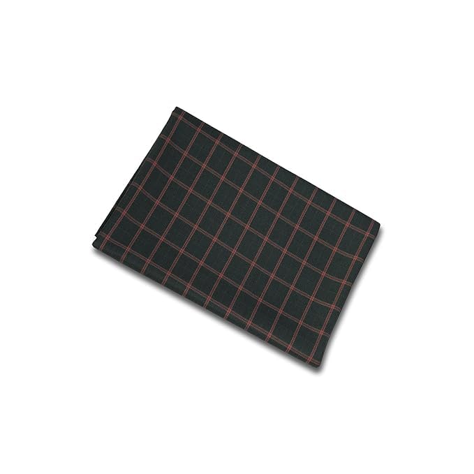Image of BIGREAMS Unstitched Checkered Suiting Luxury Pants Fabric for Men - 1.5 Meter Pant Piece | Premium Blended Material | Soft Finish | Ideal for Formal Trousers