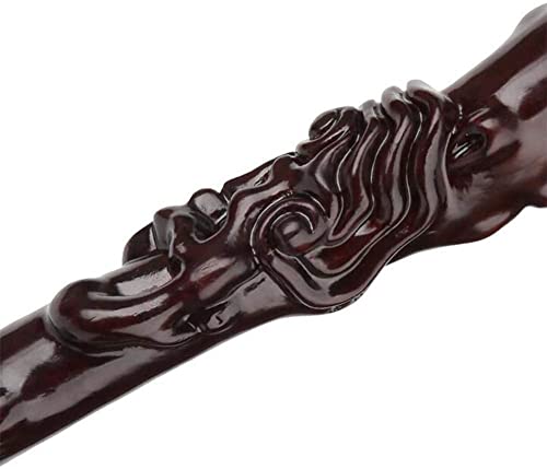 Canes de madera tallados a mano con puño de pera de hierro estilo retro coleccionista 99cm 2