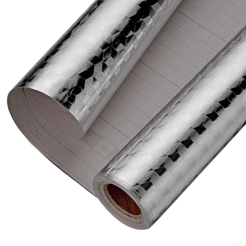 Adhesivo de pared de aluminio a prueba de aceite para protección de estufas de cocina, adecuado para muebles, tiendas y viviendas de alquiler, fácil de limpiar y mantener (C)