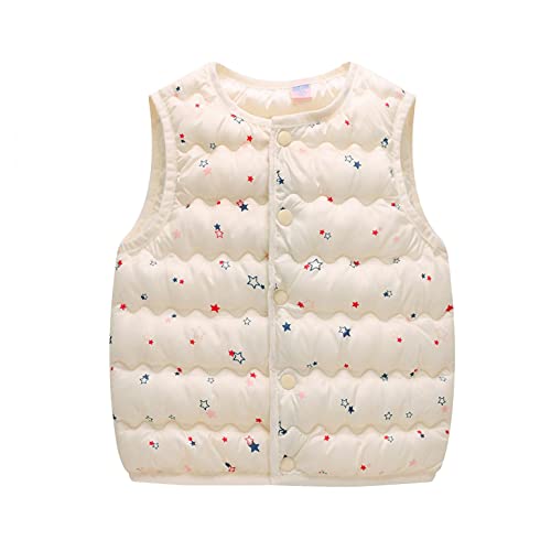 Lisfsa Baby Boys Girls Vest Waistcoat Sleeveless Stars Outdoor Outwear Outfits Button Down Windproof Lightweight Coat Jacket #TOP21
