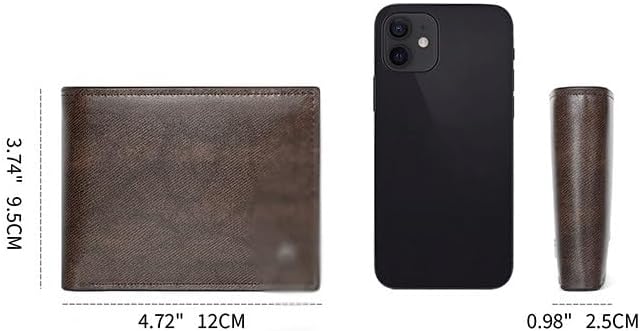 VIDI Men's Short Wallet Multi-card Slot Coin Purse Pu Leather