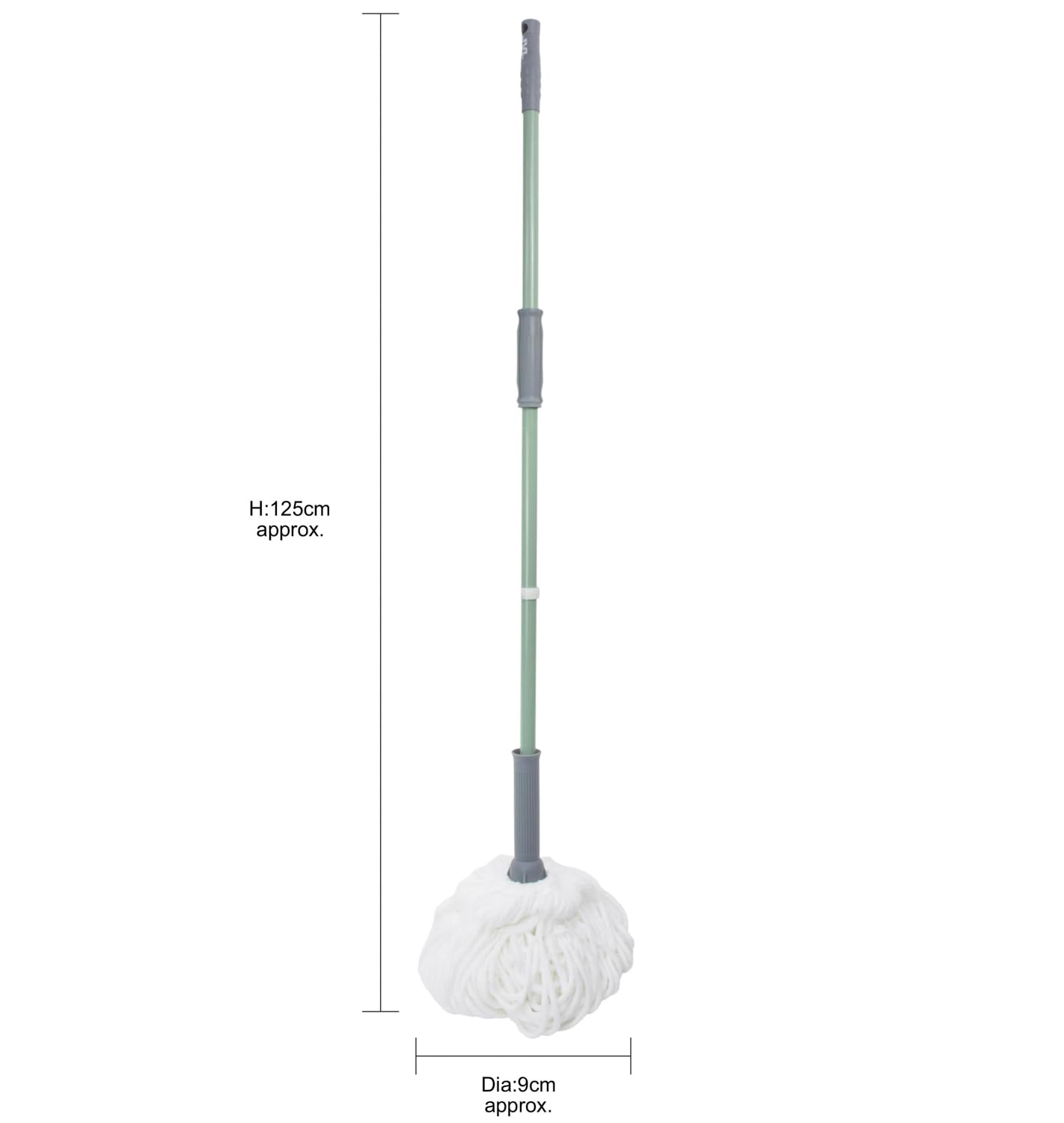 JVL Easy Twist - Mopa giratoria con Mango escurridor - Mopa de Microfibra Verde