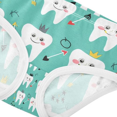 Cartoon Teeth Facial Toddler Girls's Underwear 2T 202c11704