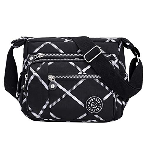 Petit sac à bandoulière en nylon pour femmes au style épuré