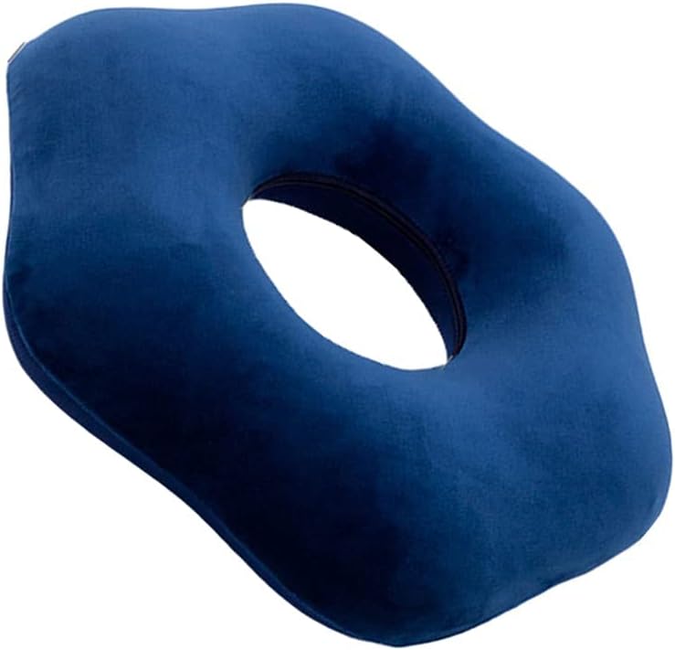 Donut Seat Cushion Tailbone Hemorrhoid Treatment Pillow for Coccyx Sciatica Post Natal (Grey)