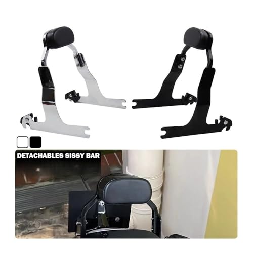Dossier passager moto amovible sissy bar Softail Fat Boy Custom - 2