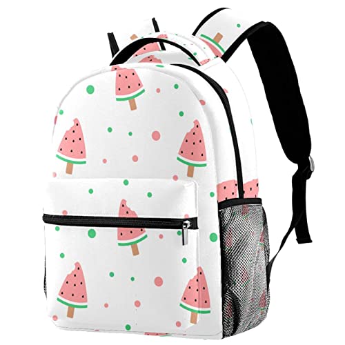 Sac à dos loisirs et campus à motif cœurs aquarelle taille Medium