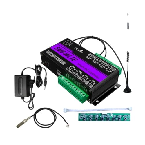 Junterone SMS GSM 4G LTE 8 Canales Relés interruptor de encendido/apagado para control del motor abridor de puerta SM8 WLTE APP Control remoto enchufe UE