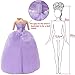 17 Pcs Wedding Clothes and Accessories for 11.5 inch Doll Set, 3 Pcs Fashion Party Gown Dresses 14 pcs Shoes, Crowns, Necklaces, Handbag, Fairy Wands Accessories for Girl Doll Stuff