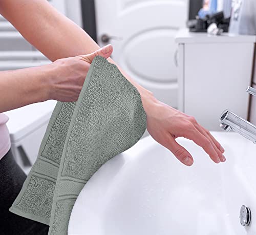Image of Utopia Towels - Premium Hand Towels - 100% Combed Ring Spun Cotton, Ultra Soft and Highly Absorbent, Extra Large Thick Hand towels 41 x 71 cm, Hotel & Spa Quality Hand Towels (6-Pack) (Cool Grey)