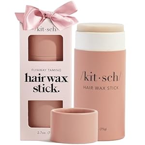 Kitsch Hair Wax Stick for Girls & Males – Hair Slick Again Stick, Anti-Frizz and Fly Away Hair Tamer, No Residue Hair Ending Stick for Flyaways, All Day Maintain Styling Product for Smoothing Hair Strands