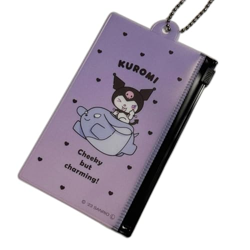Bandal & Neoul Carteira KUROMI ID & Care com corrente - Oficialmente licenciada, Branco, Kawaii