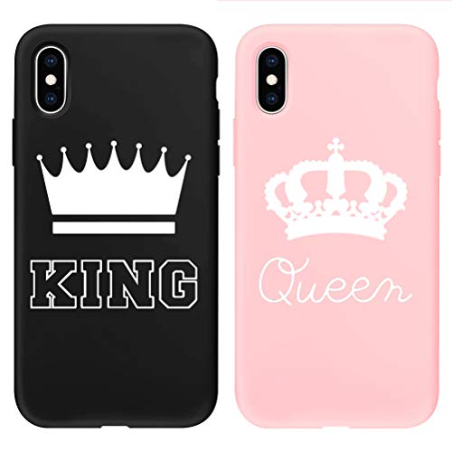 Yoedge Funda para iPhone X [2 Unidades], Silicona Mate Ultra Thin TPU Cubierta Transparente Movil Carcasa Antigolpes Delgado Protector Case...