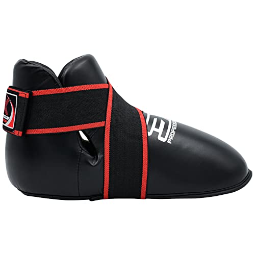 Karate Boots Taekwondo Martial Arts Sparring Kick Boxing Tai-Chi Foot Protector Boots Soft Cushion Layers Sew by Hand Black - Image 4