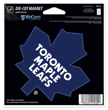 Aimant Toronto Maple Leafs logo prédécoupé sans trace pour support métallique