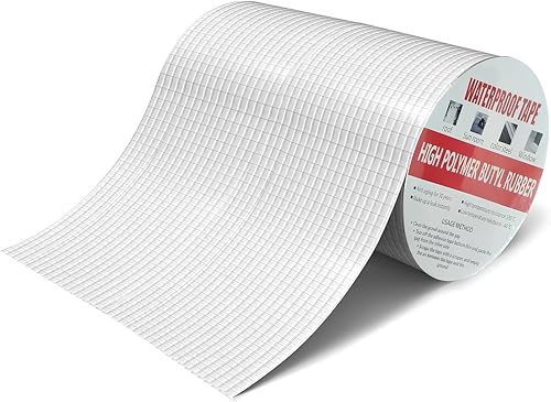 Image of Super Strong Adhesive Aluminium Foil Tape Waterproof Permanent Repair Water Leakage Solution Rubber Suitable for Roof Leak, surface Crack,Window Sill Gap,Boat Sealing, Tank Leak (6 INCH 5 METER)