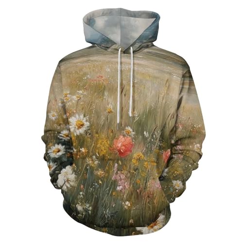 Sweat à capuche peinture à l'huile avec finitions haut de gamme
