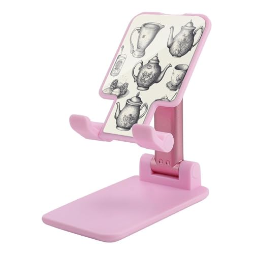 Support téléphone de bureau pour tasses et théières dessinées