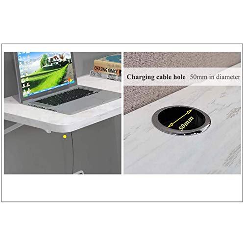 Manque d'espace ? Table murale pliante en bois blanc 80x40cm pour optimiser votre petit studio - 5