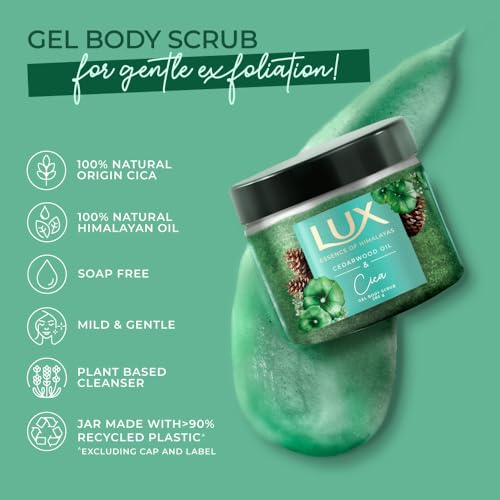 Image of Lux Essence of Himalayas Cedarwood Oil & Cica Gel Body Scrub 280 gm