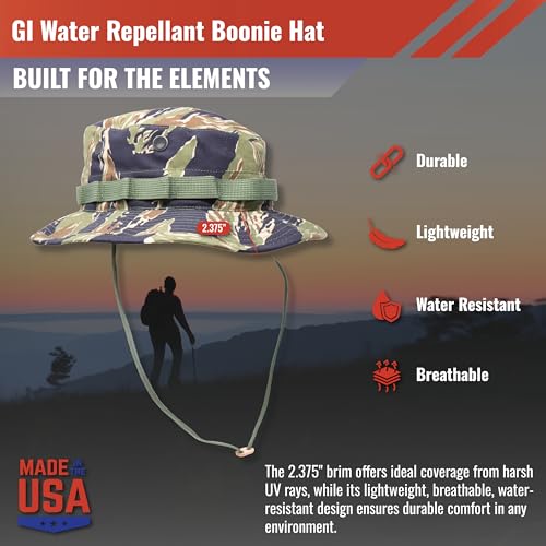 Image of US Military Surplus GI Water Repellant Boonie Hat, Made in USA