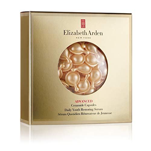 Elizabeth Arden - Advanced Cápsulas de Sérum de Ceramidas, con Aceite de Tsubaki, Efecto Triple Antiedad, Rejuvenece, Repara, Hidrata y Difumina Arrugas, Monodosis, Aplicar 1 al Día - 45 Cápsulas