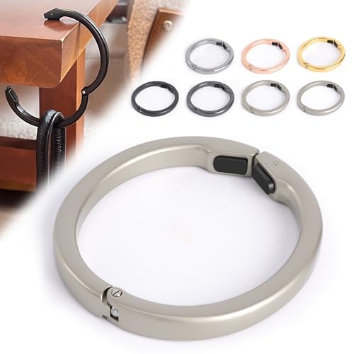 バッグハンガー フック 【7カラー展開·自動ロック機能·安定感UP】 バッグハンガー 壁 傷つけない カバン テーブルフック 机 デスク 強力 カバン掛け リュック 鞄掛け ガジェット 便利 (A07-パールグレー(つやあり)