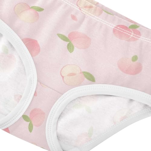 Girls' Underwear Peach Flowers Floral Toddle Brief Panties 2-8 Years 203007424