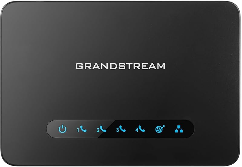 Grandstream HT814 AES 4-FXS Enrutador NAT HD para oficina Puerta de enlace Voip 2 SIP