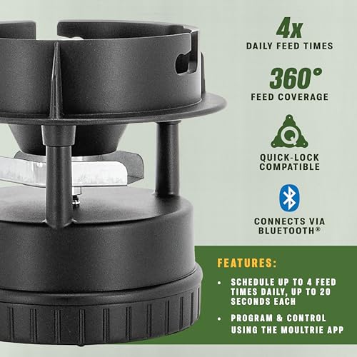 Image of Moultrie All-in-One II Feeder Kit - Bluetooth App Control, Pairs with Edge 3 for Full Remote Access, Quick-Lock, MFG-15096
