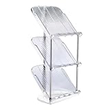 PAIDE P Organizador de zapatos. Almacenaje de Calzado. Organizador de Zapatillas para Armario Calzador. Soporte de Calzado de Altura Ajustable, Zapatero Sencillo. (3Levels)