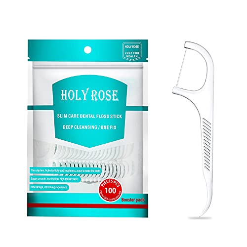 Holy-Rose-Small-Dental-Floss-Pick-DispenserPortable-Case-with-Floss-SticksHigh-Toughness-Dental-Flosser-Toothpick-Suitable-for-HomeTravel-and-Office-Tooth-CleanGreen-Pink