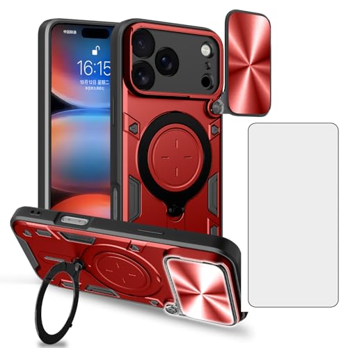 Coque iPhone 17 Pro Max antichoc résolvant les rayures d'objectif avec verre inclus