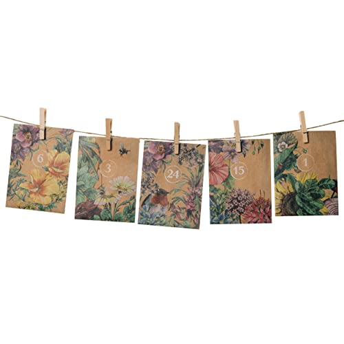 Calendrier de l'Avent à faire soi-même - 24 sacs en papier avec ficelle, vêtements et clous à suspendre et à remplir soi-même Cover