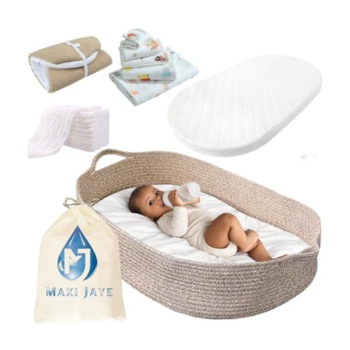 Image of Diaper Changing Basket, Burp Cloth and Diaper Changing Sheet (Big Package), Portable Changing Pad, Unisex Changing Basket, Foam Diaper Changing Pad for Dresser, Changing Table Topper for Dresser