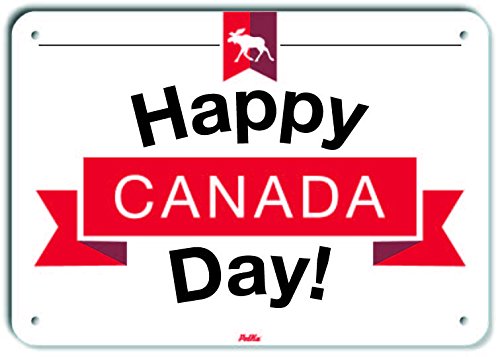 Panneau aluminium Canada Day plaque blanche élan déco
