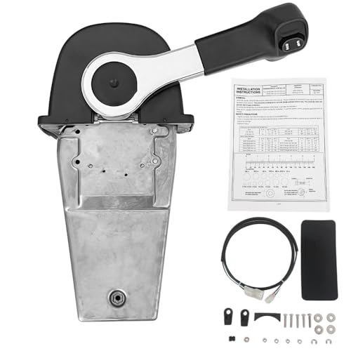 POWEROB TEC Marine Throttle Control Box 06240-ZW5-U20 06240-ZW5-U40 Suitable for Honda Outboard Single Engine Right-Hand Control Pull to Open