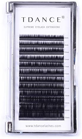 Lash Extension Matte Black Eyelash Extension C CC D DD J B L Curl Volume & Classic Lash Extensions 0.03-0.18mm Thickness Professional Salon Use(0.03-CC,8-15 mm)
