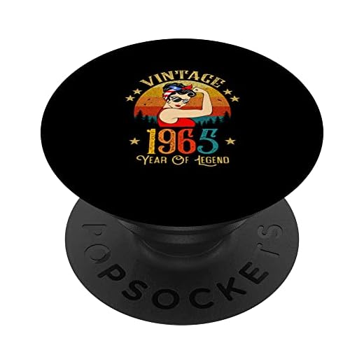 57 cumpleaños regalo 57 años para mujeres retro vintage 1965 PopSockets PopGrip Intercambiable