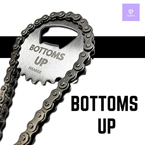 Bike Chain Gear Bottle Opener With Key Ring Chain Bottoms Up Sprocket Silver Stainless Steel Unique Birthday Amazing Gifts For Cyclists Bike Lover #TOP2