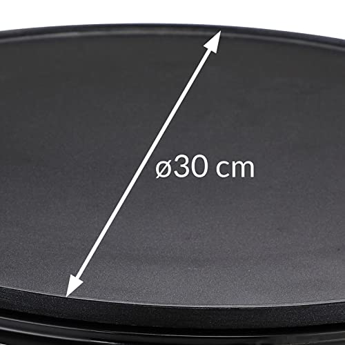 Monzana Crepes Maker Antihaftbeschichtung 1200W stufenlose Temperatur 30cm BPA frei LED inkl Teigverteiler Pfannenwender – Bild 4