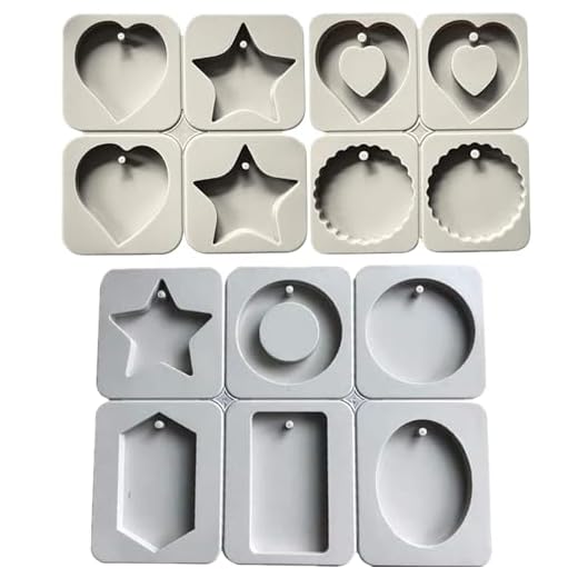 tangger 3STK Stampo per Sapone Hand Made in Silicone con Fori Silicone Stampo per Realizzare Tavolette di Cera Fatte a Mano Sapone Aromaterapia Ciondoli Gioielli Cottura