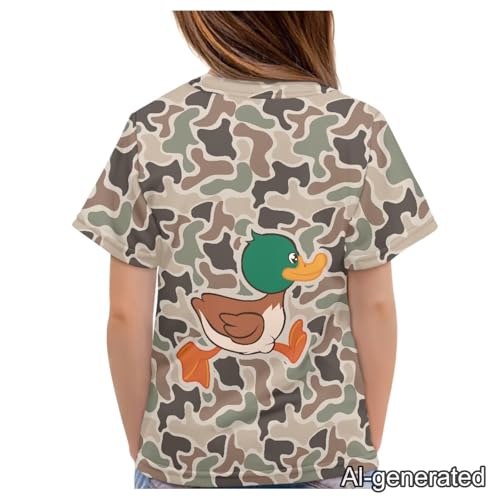 Image of Renewold Kids Novelty T-Shirt for Girls Boys Short Sleeve Crewneck Summer Tee Soft Breathable Graphic Shirt for Age 2-16