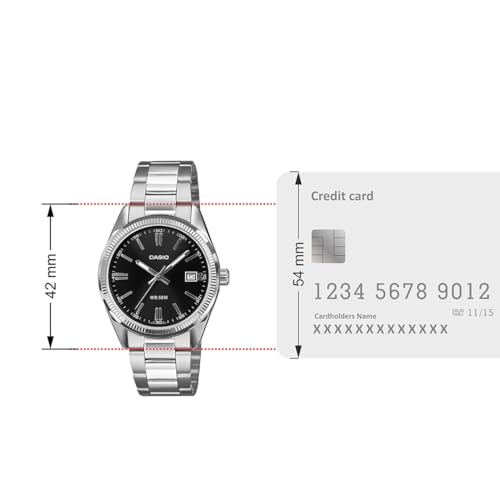Image of Casio UTP-1302PD-1AVDF Analog Black Watch Women (A2563)